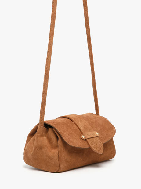 Shoulder Bag S Agnes Suede Leather Etrier Brown agnes EAGV205S other view 4