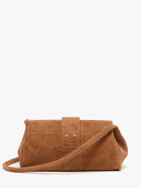 Shoulder Bag S Agnes Suede Leather Etrier Brown agnes EAGV205S other view 6