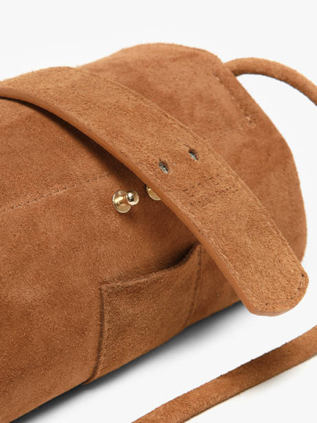 Shoulder Bag S Agnes Suede Leather Etrier Brown agnes EAGV205S other view 7
