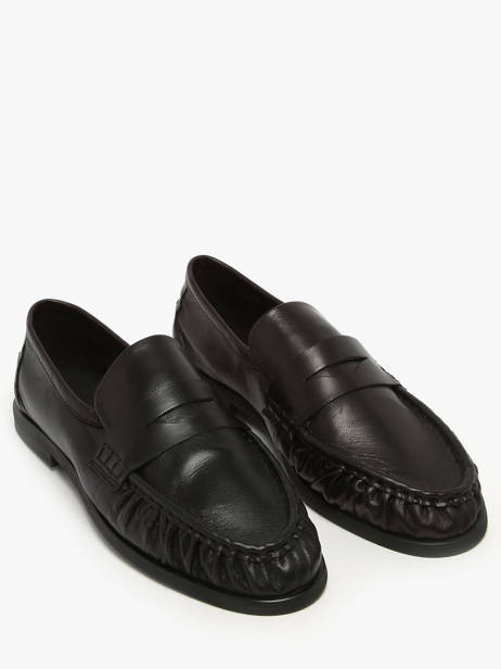 Moccasins In Leather Pavement Black accessoires 24139 other view 1