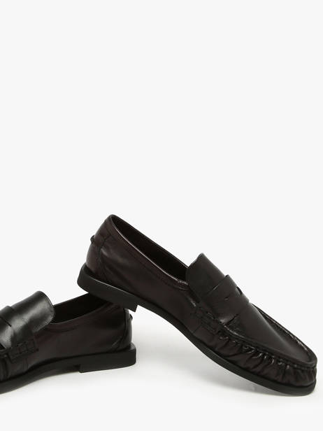 Moccasins In Leather Pavement Black accessoires 24139 other view 2
