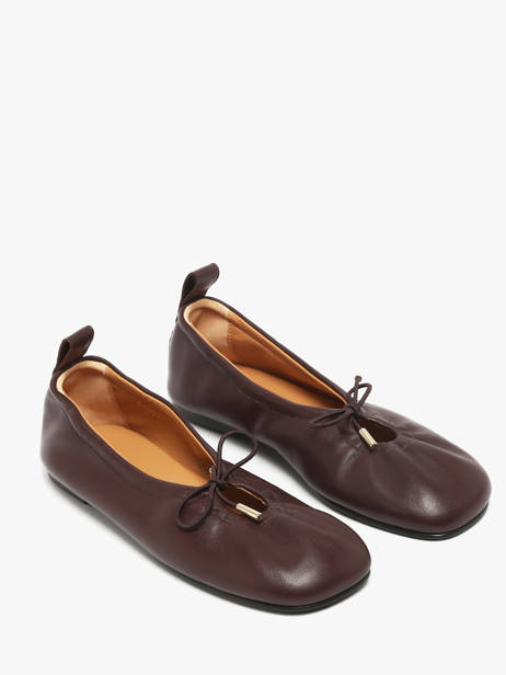 Ballerinas In Leather Alohas Brown accessoires 10030302 other view 1