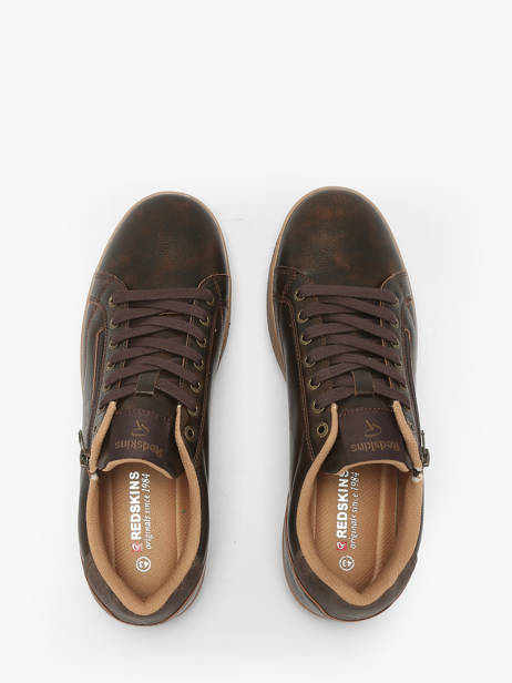 Sneakers Redskins Brown men GOBAT other view 3