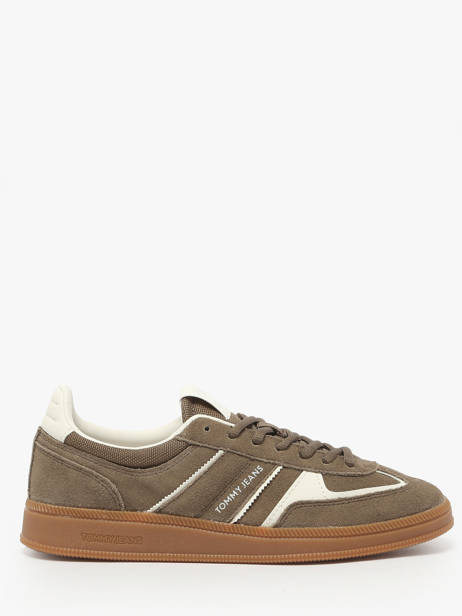 Sneakers In Leather Tommy hilfiger Brown accessoires 2838RBM