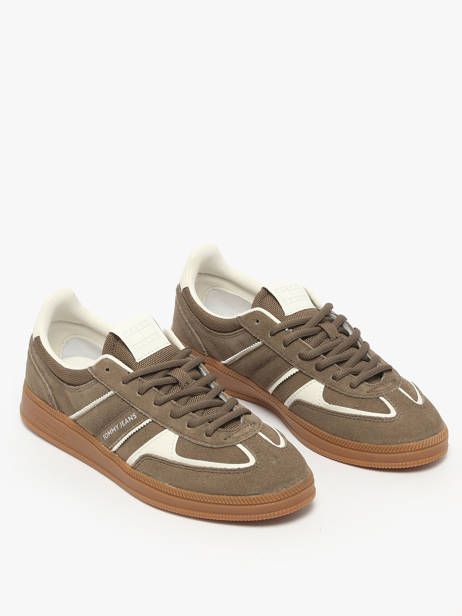 Sneakers In Leather Tommy hilfiger Brown accessoires 2838RBM other view 1