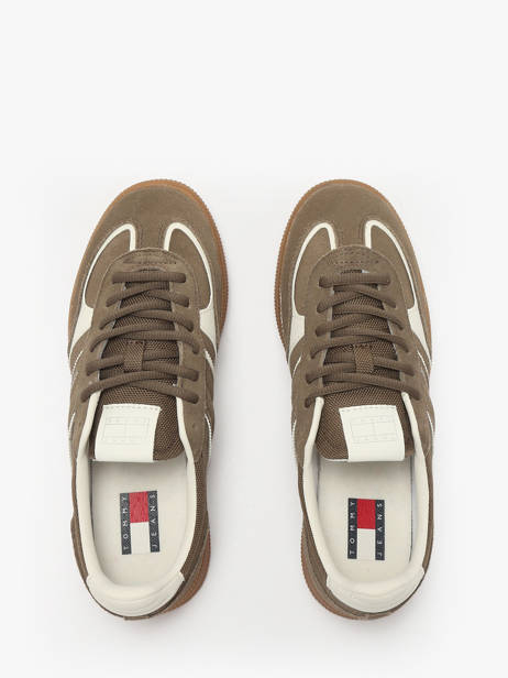 Sneakers In Leather Tommy hilfiger Brown accessoires 2838RBM other view 3