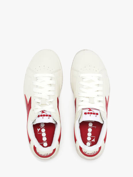 Sneakers Game Low Wax En Cuir Diadora Blanc unisex 178301 vue secondaire 3