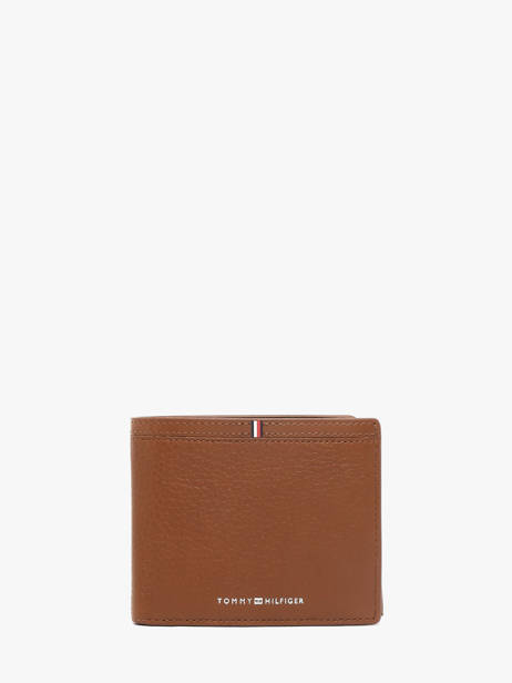 Portefeuille Cuir Tommy hilfiger Marron corporate AM13969