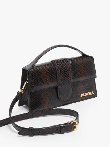 Sac Bandoulière D'occasion Grand Bambino Cuir Jacquemus Marron second life 1567339 vue secondaire 4