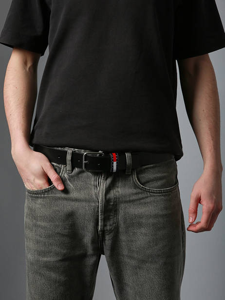 Ceinture Tommy hilfiger Noir ryan AM13688 vue secondaire 1