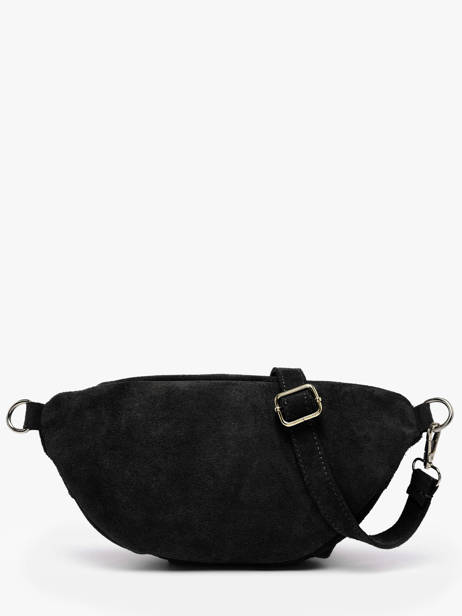 Sac Banane Milano Noir velvet VE24119O vue secondaire 4