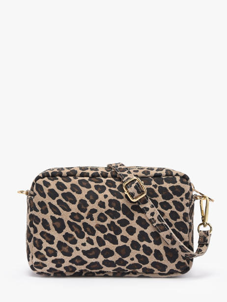 Sac Bandoulière Velvet Leopardo Cuir Milano Beige velvet leopardo VL25115 vue secondaire 4
