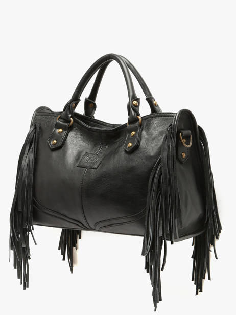 Sac Porté Main Dakota Cuir Basilic pepper Noir dakota BDAK22 vue secondaire 2