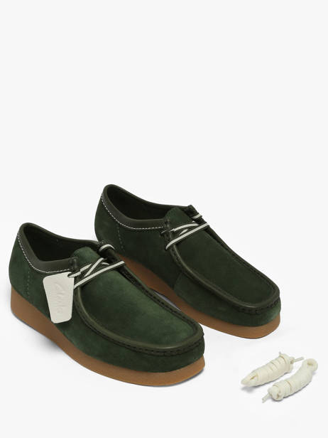 Chaussures Derbies En Cuir Clarks Vert men 26186170 vue secondaire 2