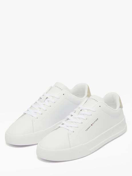 Sneakers En Cuir Tommy hilfiger Blanc men 536702X vue secondaire 1