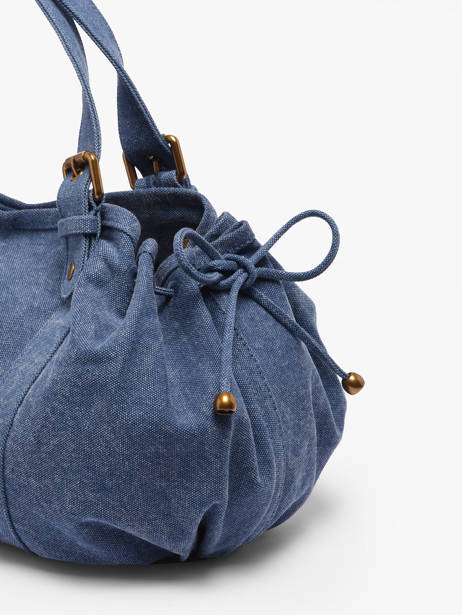 Sac Porté épaule Canvas Coton Gerard darel Bleu canvas D489 vue secondaire 5