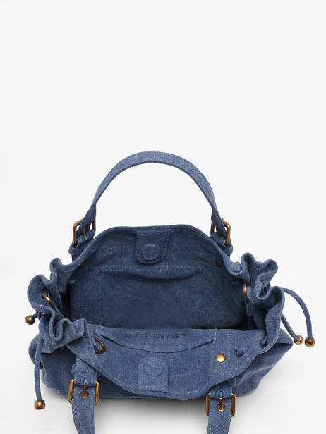 Sac Bandoulière Canvas Coton Gerard darel Bleu canvas D489 vue secondaire 3
