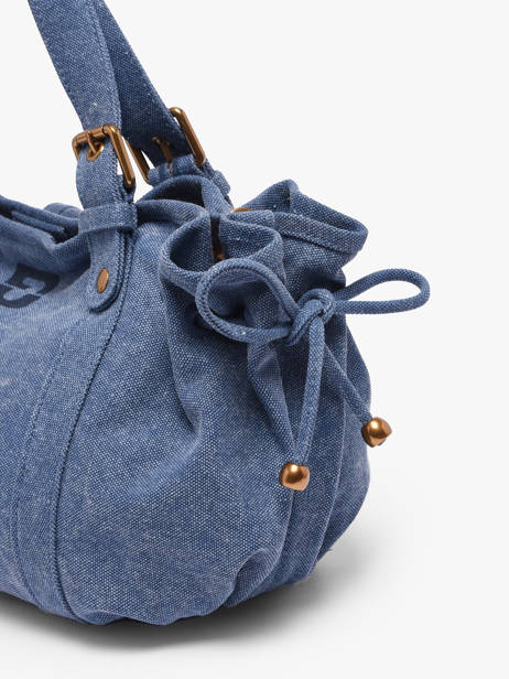 Sac Bandoulière Canvas Coton Gerard darel Bleu canvas D489 vue secondaire 5