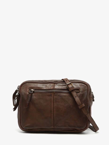 Sac Bandoulière Heritage Cuir Biba Marron heritage BT32 vue secondaire 4