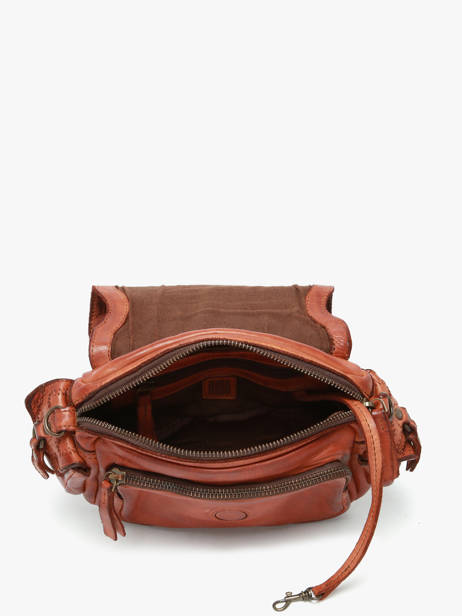 Sac Bandoulière Heritage Cuir Biba Marron heritage GAD4L vue secondaire 3