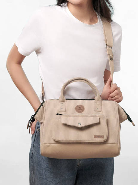 Sac Bandoulière Crossbody L Cabaia Beige crossbody L vue secondaire 1
