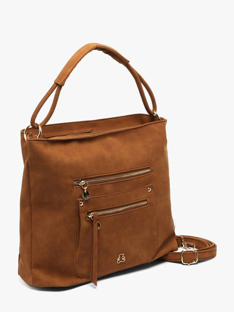 Sac Porté épaule Bride Lulu castagnette Marron bride D vue secondaire 1