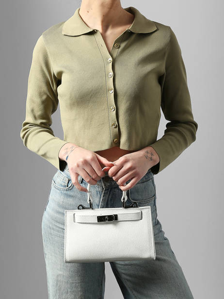 Sac Porté Main Caviar Milano Blanc caviar CA25114 vue secondaire 1