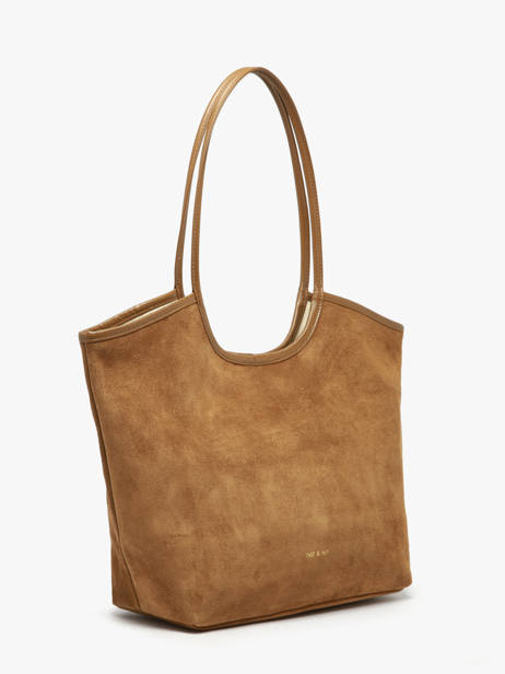 Sac Porté épaule Milan Cuir Daim Nat et nin Marron vintage MILAN vue secondaire 1