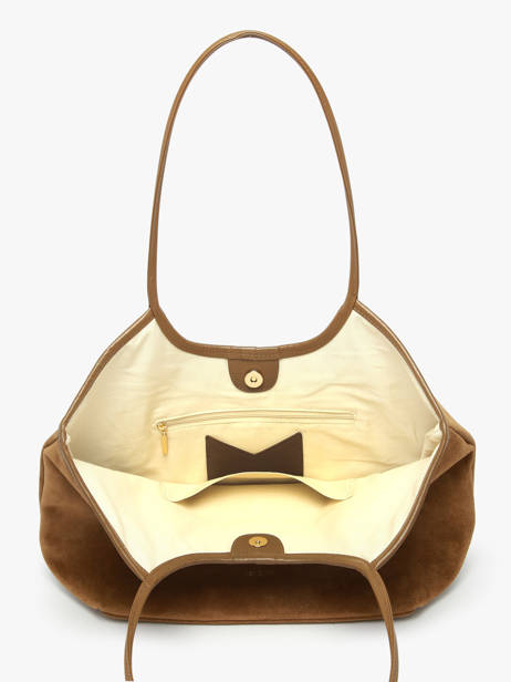 Sac Porté épaule Milan Cuir Daim Nat et nin Marron vintage MILAN vue secondaire 2