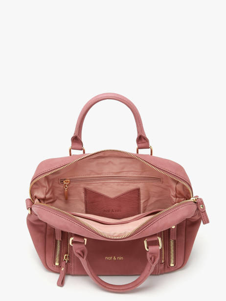 Sac Bandoulière Baby Macy Cuir Nat et nin Rose vintage BABYMACY vue secondaire 2