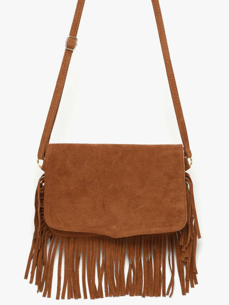 Sac Bandoulière Velvet Milano Marron velvet VE24115O vue secondaire 1