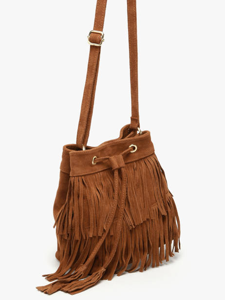 Sac Bandoulière Velvet Milano Marron velvet VE24116O vue secondaire 1