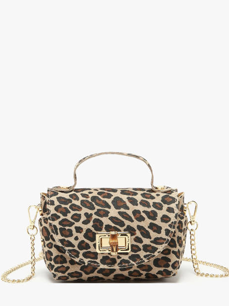 Sac Bandoulière Velvet Leopardo Milano Beige velvet leopardo VL24117