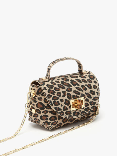 Sac Bandoulière Velvet Leopardo Milano Beige velvet leopardo VL24117 vue secondaire 1