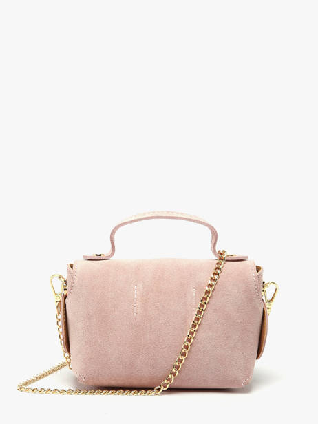 Sac Bandoulière Velvet Cuir Milano Rose velvet VE24117 vue secondaire 3