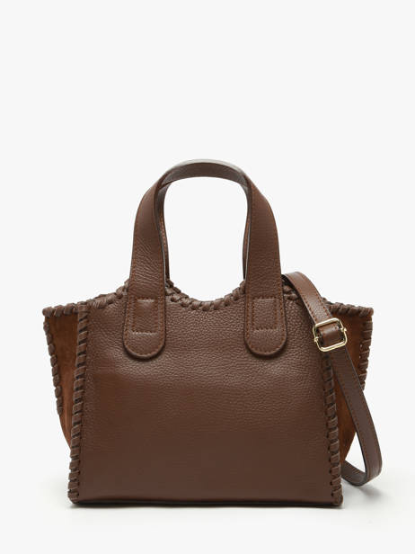 Sac Porté Main Velvet Caviar Milano Marron velvet caviar VC25111 vue secondaire 3