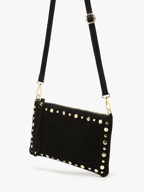 Sac Bandoulière Velvet Milano Noir velvet VE24111O vue secondaire 1