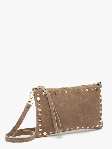 Shoulder Bag Velvet Leather Milano Brown velvet VE24111O other view 2