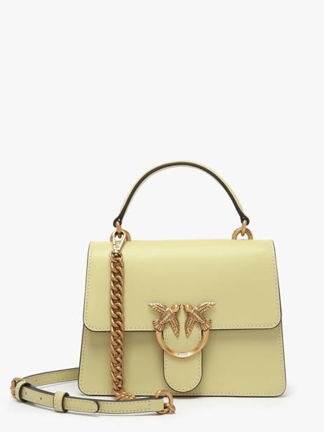 Sac Porté Main Love Bag Icon Cuir Pinko Vert love bag icon A0F1