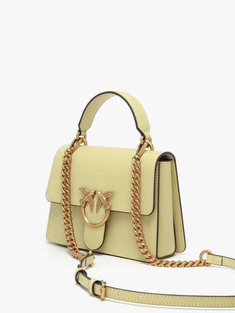 Sac Porté Main Love Bag Icon Cuir Pinko Vert love bag icon A0F1 vue secondaire 1