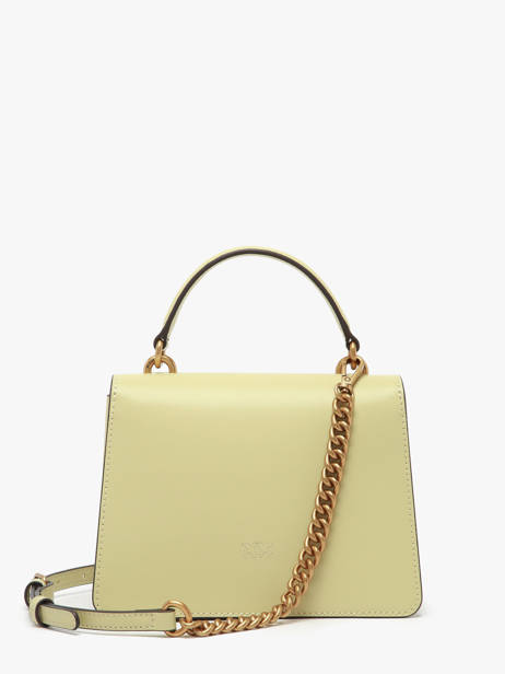 Sac Porté Main Love Bag Icon Cuir Pinko Vert love bag icon A0F1 vue secondaire 4