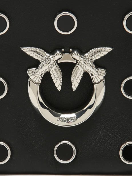 Sac Bandoulière Love Bag Soft Cuir Pinko Noir love bag soft 6023A39A vue secondaire 2