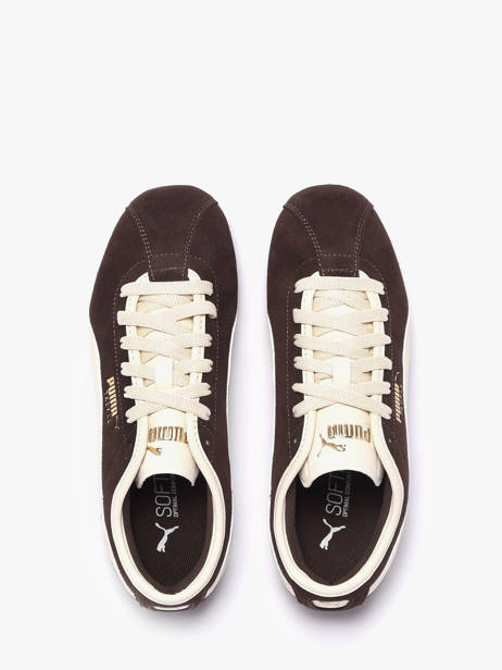 Sneakers In Leather Puma Brown women 40445601 other view 3