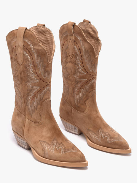 Santiago Boots In Leather Alpe Brown women 52171101 other view 1