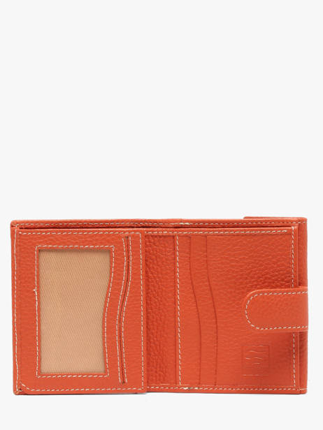 Wallet Caviar Leather Crinkles Orange caviar 14227 other view 1