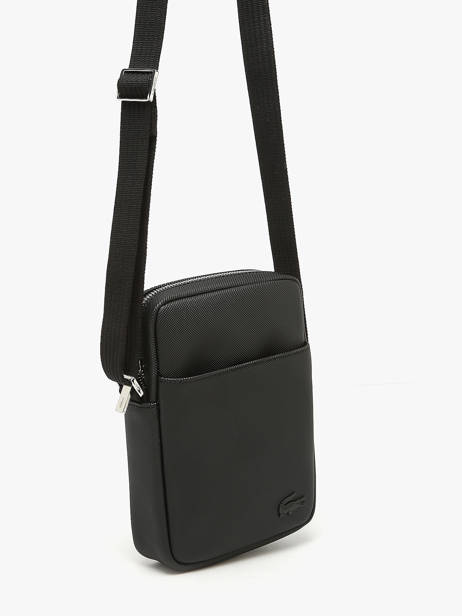 Sac Bandoulière Lacoste Noir men's classic NH4422HC vue secondaire 2