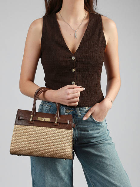 Satchel Capri Milano Brown capri CP23114 other view 1