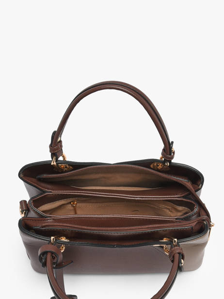 Satchel Saffiano Miniprix Brown saffiano M9431 other view 2