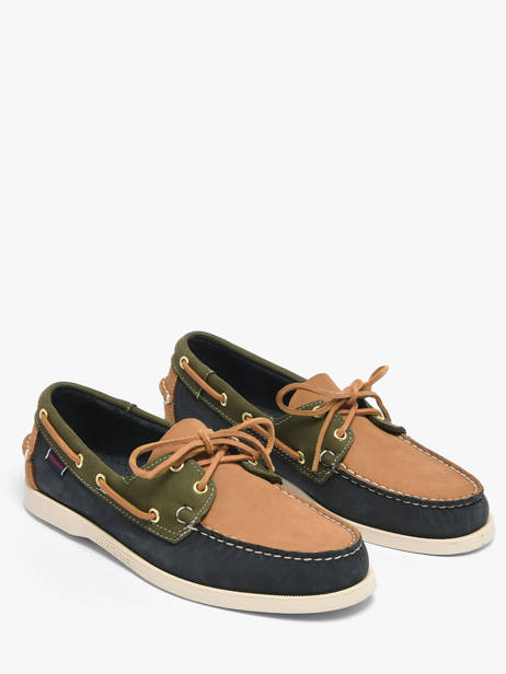 Chaussures Bateau En Cuir Sebago Multicolore men 7111M2W vue secondaire 1
