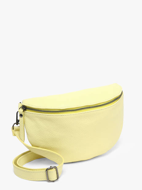 Leather Caviar Belt Bag Milano Yellow caviar CA21123 other view 2